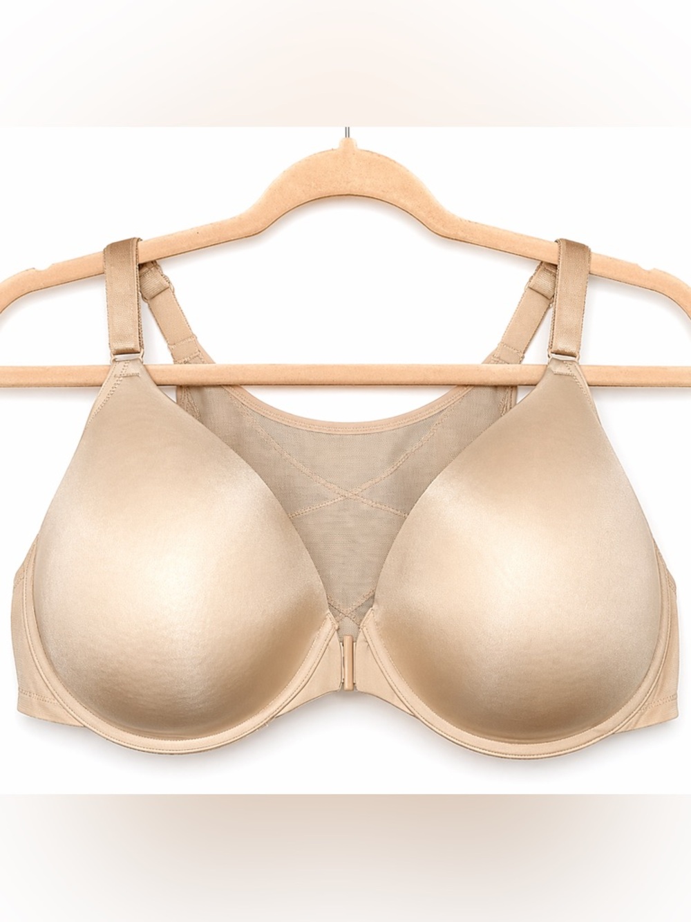 Torrid 42G Front Close T-Shirt Bra Nude Smooth EUC Comfort